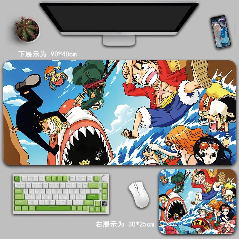 Cartoon Anime ONE PIECE Mouse Pad Oversized One Piece Roronoa Zoro Monkey D. Luffy Animation Game Office Computer Desk Mat Two-dimensional Peripheral