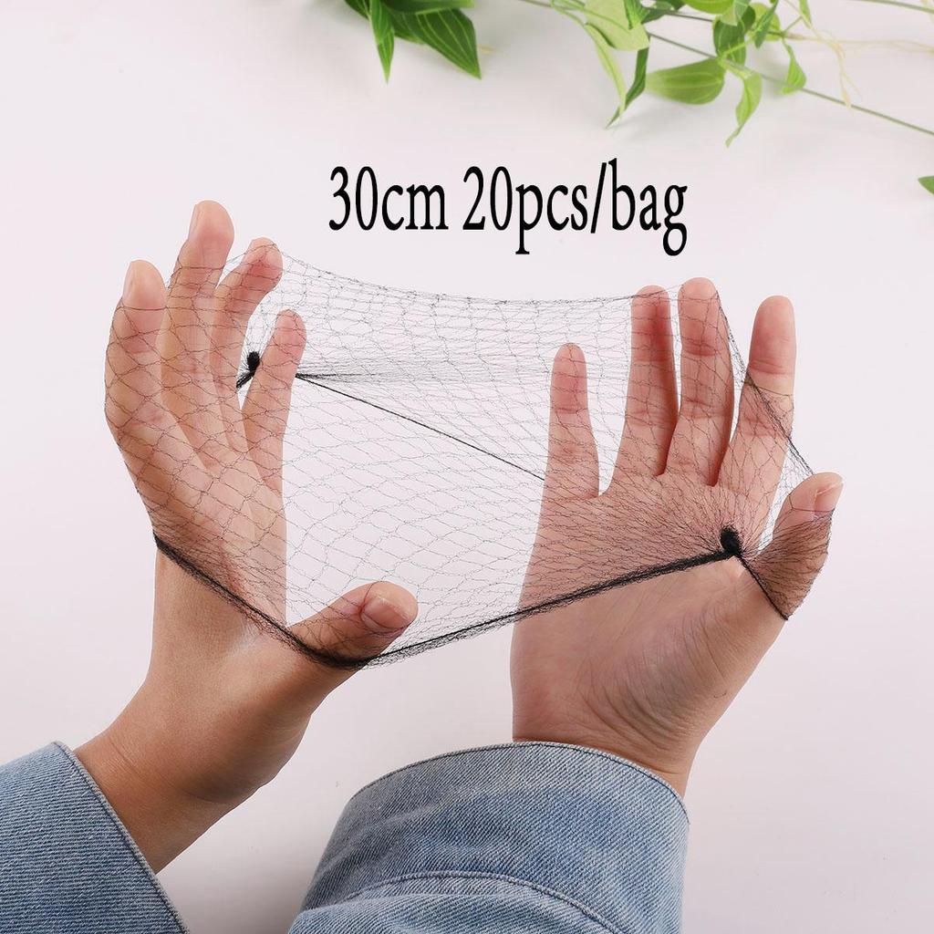 Nylon Hair Net Star Dance Recital Buns / Hair Extension Weaving Cap Hairnets