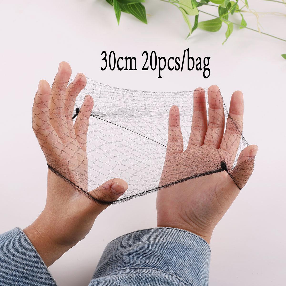 

Нейлонова сітка для волосся Зірка Танцювальний виступ Пучки / Шапочка для плетіння нарощеного волосся Сітки для волосся 30cm 20pcs чорний