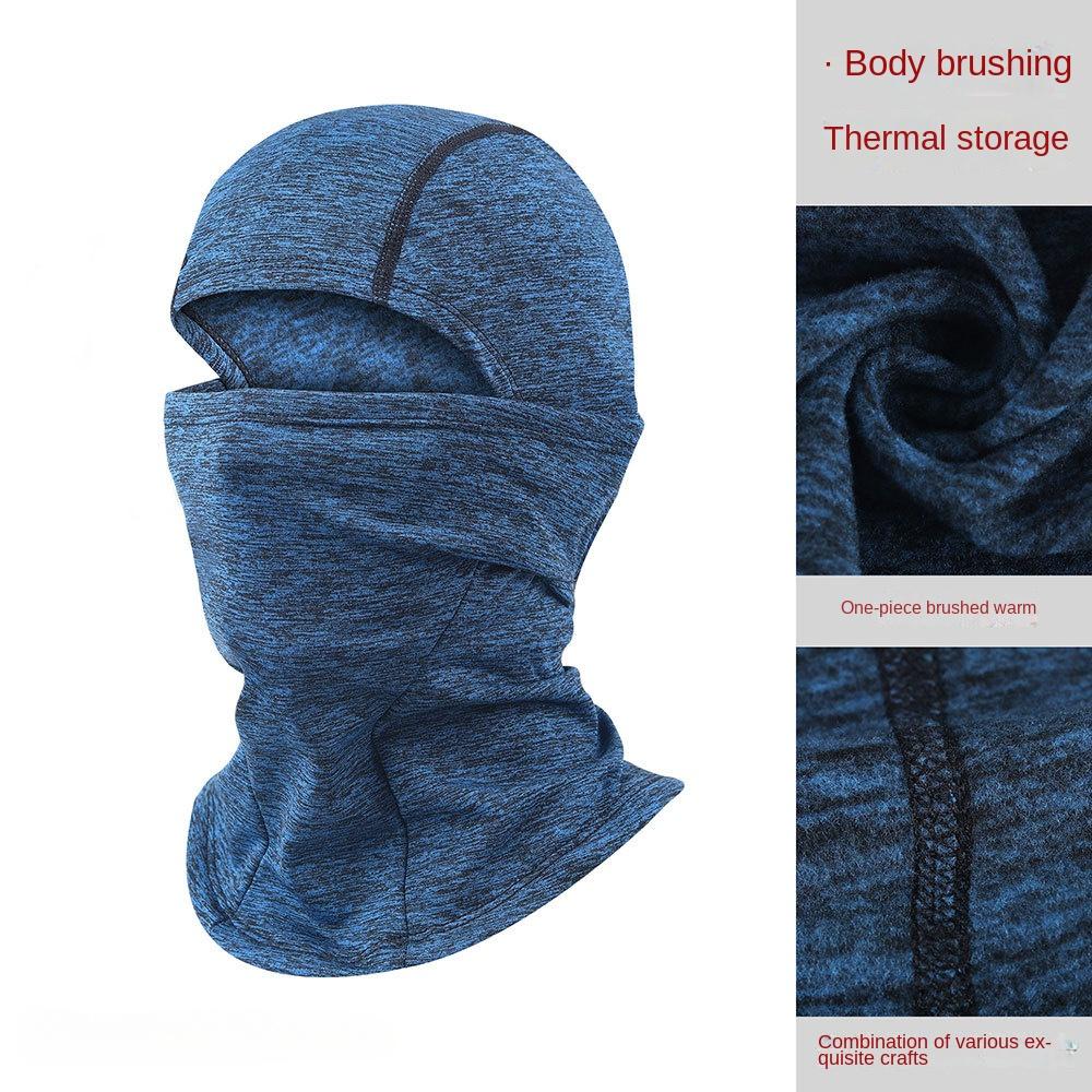 

Warm Cycling Mask Motorcycle Mask Helmet Head Cover Balaclava With Fleece Windproof Neck Cover Cold Ski Mask Winter синій