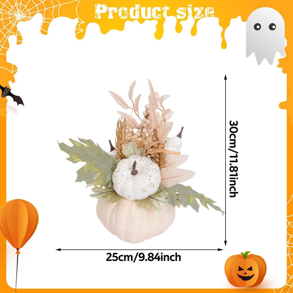 Fall Pumpkin Decor Artificial Decoration Decorative for Tabletop Centerpiece