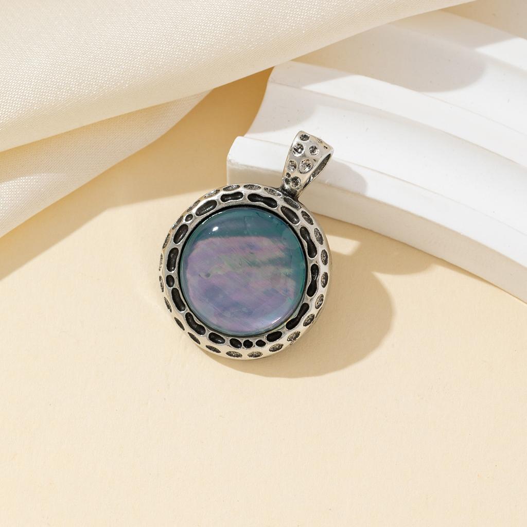 2Pcs Shell Pendant Natural Shell Round Small Pendant 22x22mm For Jewelry Making DIY Necklace Earrings Accessory