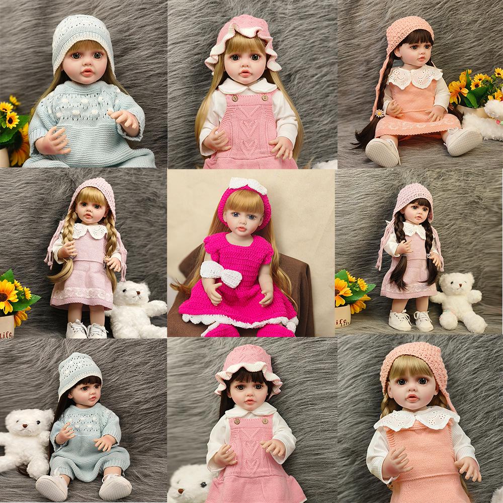 

55cm Handmade Soft Vinyl Reborn Baby Doll Toy - Realistic and Popular