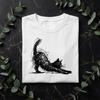 Scribble Cat T-Shirt | Minimalist Pet Drawing Tee | Cat Lover Gift
