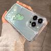 Couple Style Cartoon Dinosaur Phone Case For iPhone 17 16 15 14 13 12 11 Pro Max 13 Mini 16e 17 Air Soft TPU Cover Fundas