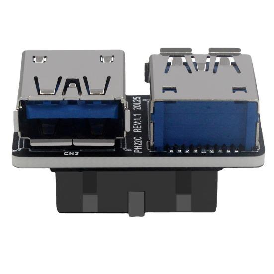 USB3.0/3.1 Adapter IDC19P/20P A Female Port to USB Adapter with Inner Connection Dongle