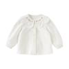 DAVE&BELLA Girls' Floral Print Cotton Shirt