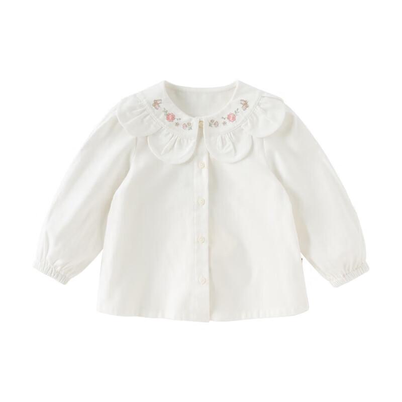 DAVE&BELLA Girls' Floral Print Cotton Shirt
