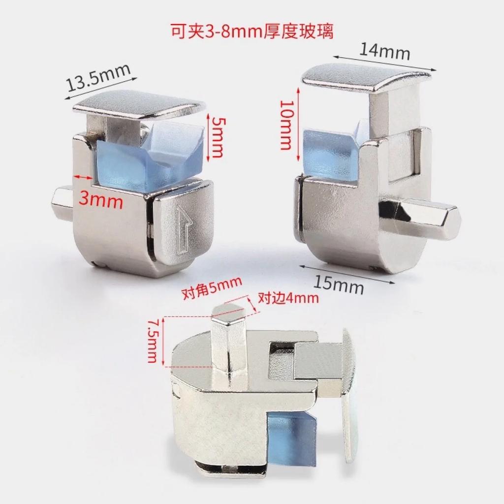 Glass Support Plate Clip Fixed Toggle Buckle Bathroom Glass Fixed Clip Baffle Support Frame Bracket