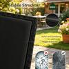 Rattan Garden Table, Small Side Table, Patio Table with Storage Space, Coffee Table