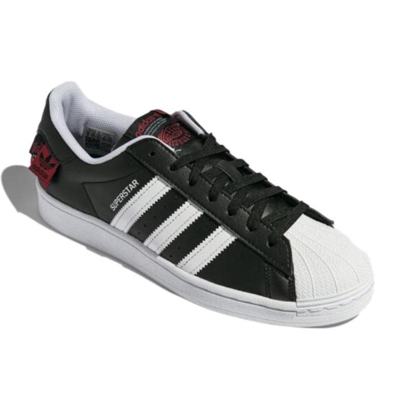 Adidas Originals Superstar 'Black White Red' Sneakers HQ6456