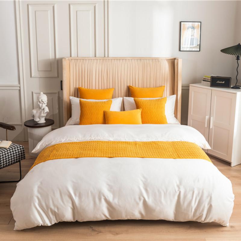 Pliat, catifea, model ondulat, aleer de pat, acasă, hotel, aruncare paturi, prosop, aleer de masă, pentru mese, nuntă, decor pentru petreceri, coadă de pat, prosop, steag de pat