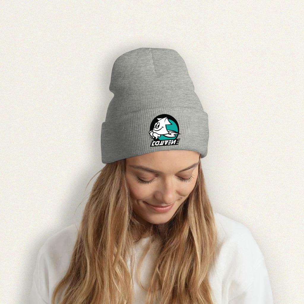 Splatoon Squiddor örgü şapka Bere Sonbahar Kış Şapka Sıcak Unisex Moda Mürekkep Çocuk Oyunu Kalamar Kapaklar Unisex Kadın