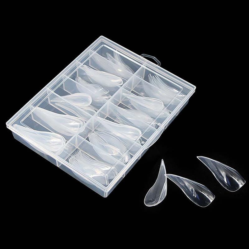 120Pcs Curved Stiletto Nail 3D Eagle Claw Sculptural Nails Molds Quick Building Full Cover Nail Molds Nail Extension Forms