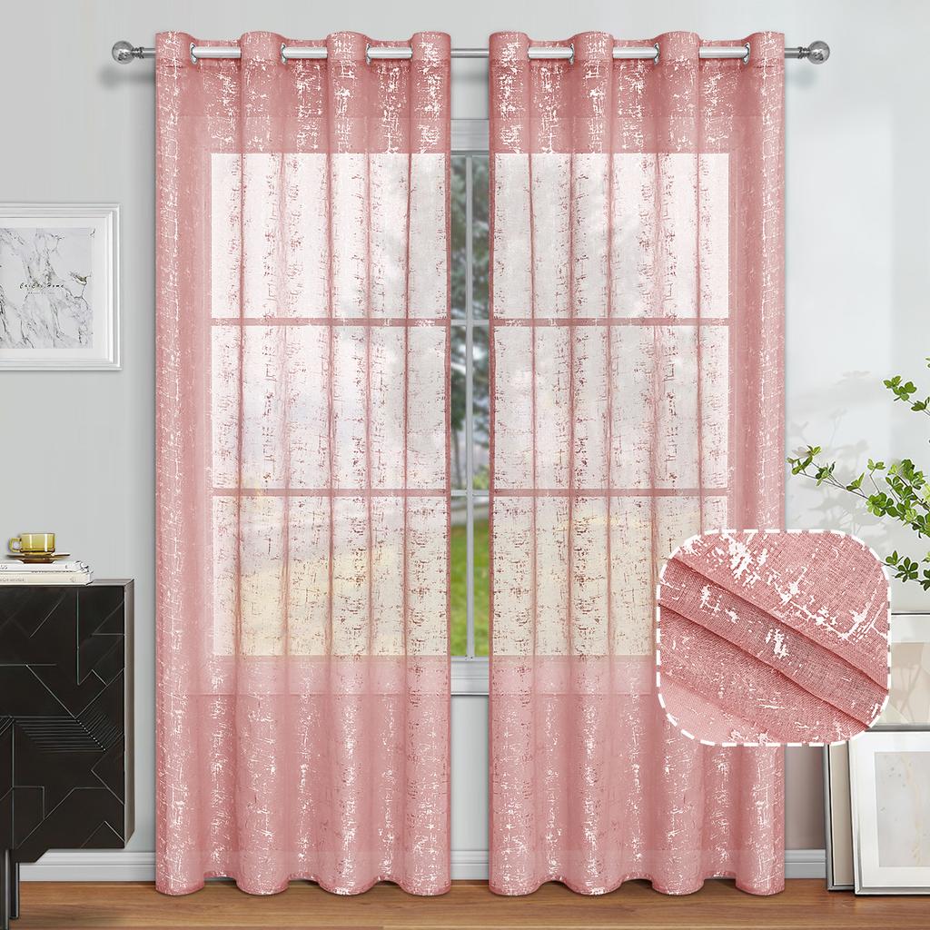 2025New Curtains Semi-Shading Window Screen Hot Silver Window Screen Bedroom Living Room Balcony Curtains