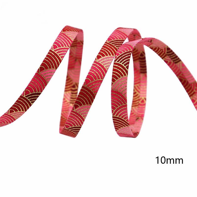 1m Flowers Ribbon Press Cloth Strip DIY Handmade Materials Headwear Hair Bows Clothing Shoes Hats Crafts