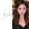 No pierced ears, ear clips, advanced sense, cold wind design sense, personalized earrings, women's long tassel butterfly ear bone clips