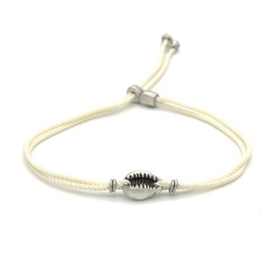 ODDCOLLET Muschel-Kordelarmband (Elfenbein)