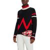 HUGO BOSS FW23 Moment Virgin Wool Sweater With Stripe Intarsia Sweater Men's Black 50510317-001