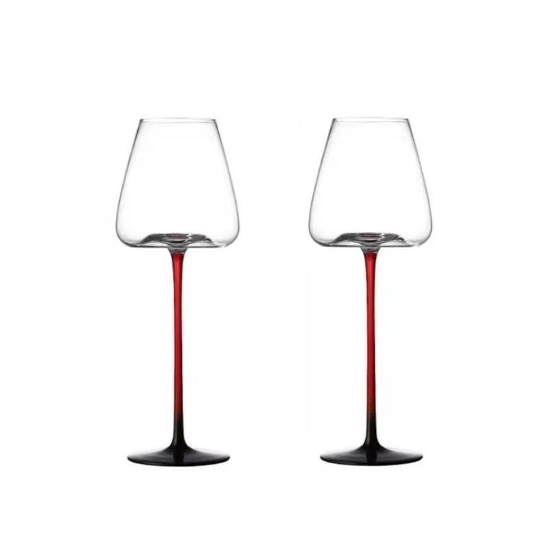 JUSTINLAU Handmade Red Wine Glass & Decanter Big Belly Crystal Glass Burgundy Bordeaux Goblet Wedding Birthday Party Supplies