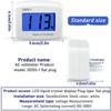 AC 110V 220V Digital Voltmeter EU US Plug Volt Meter Socket Voltage Tester LCD Display Voltage Meter Wall Flat Voltage Meter