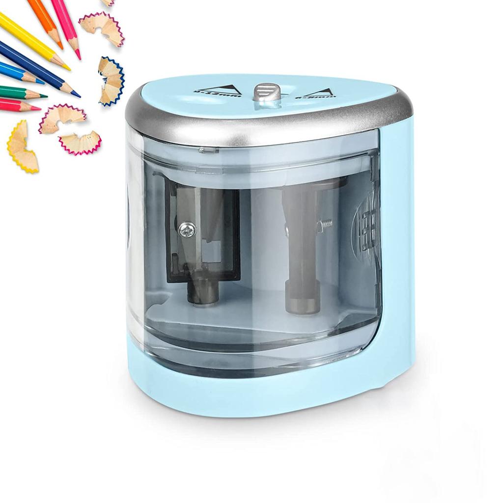 New Two-hole Electric Automatic Pencil Sharpener Switch Pencil Sharpener Home Office School Supplies Stationery Art
