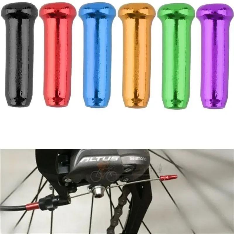 Terminal Housing Ferrules Bicycle Brake Shifter Inner Cable Tips Crimps for Mtb Aluminium Alloy Bicycle Brake