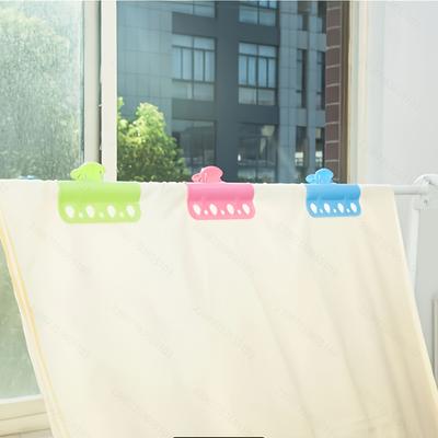 1PC Clothes Drying Rod, Large Windproof Clip, Buckled On The Balcony, Clothes Drying Rack, Fixed Goods, New Plastic Quilt Clip