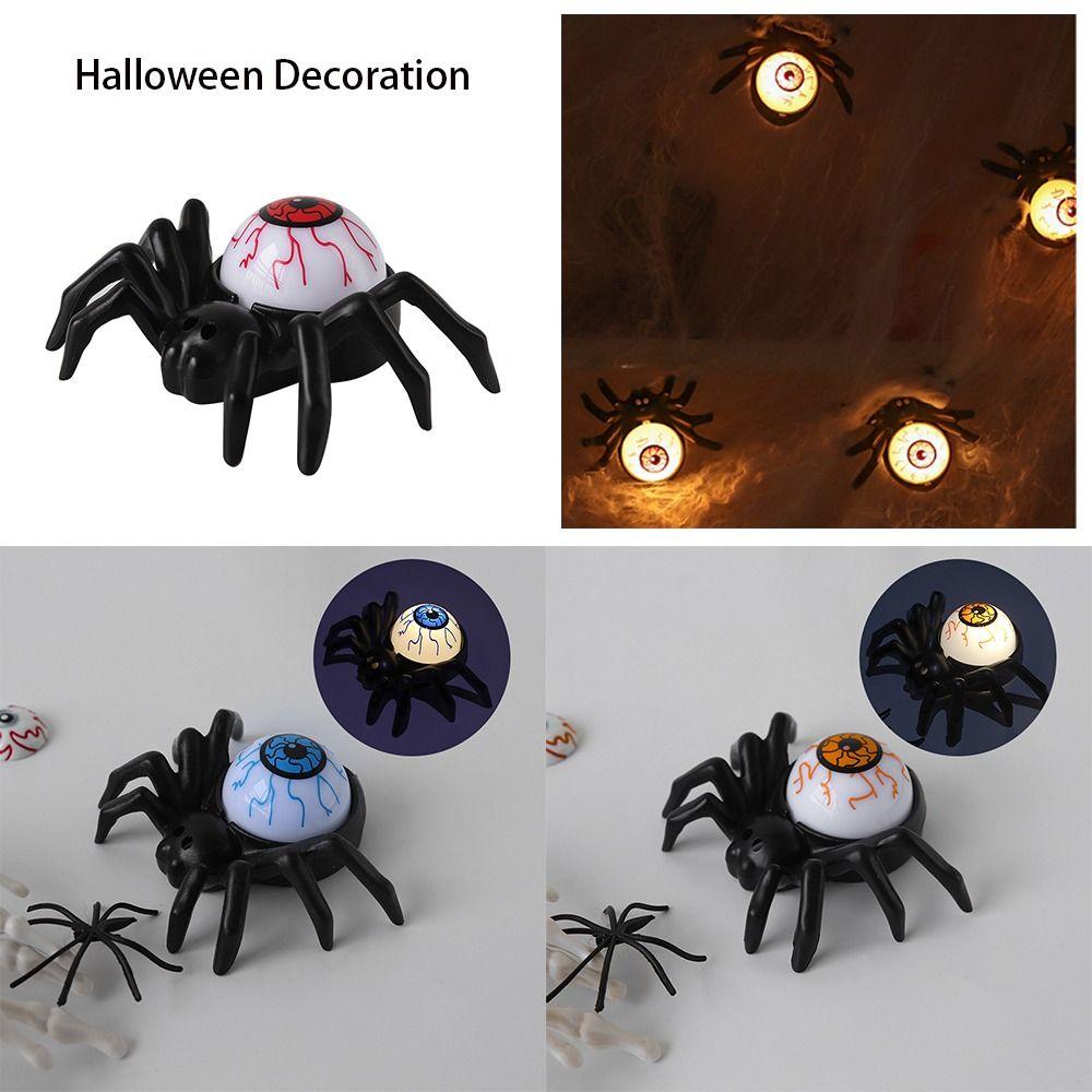 

Ночник из АБС-пластика, паук, лопнувший глаз, лампа-паук, креативный светящийся светильник-паук, дом с привидениями