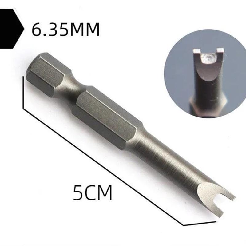 50mm U Shaped Y Type Triangle Inner Cross Three Points Screwdriver Bit Tool 5Pcs Set Special Shaped Screwdriver Set