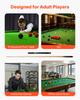 VEVOR Pool Cue, 1447.8mm Jointed Snooker Cue, Snooker Cues Stick with Extension Rod & 9.7mm Leather Tip