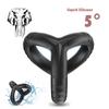 Anello del pene in silicone Eiaculazione di ritardo Super piccola gabbia di castità Anello del pene regolabile Scroto Cockring Giocattolo del sesso maschile per gli uomini