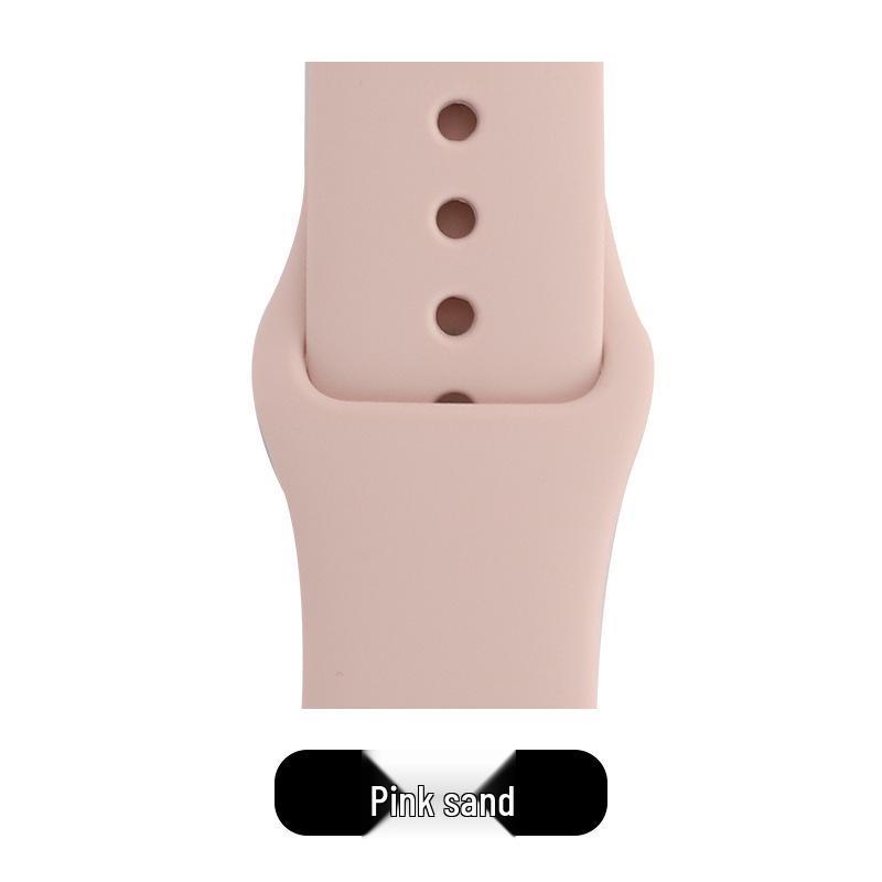 Apple Classic Solid Silicone Strap for iWatch 9/Ultra – Durable Solid Color Band