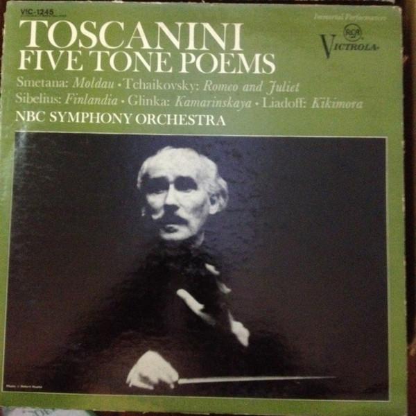 

LP Record ARTURO TOSCANINI NBC SYMPHONY ORCH Five Tone Poems VIC1245 RCA 1967 US Classical Used