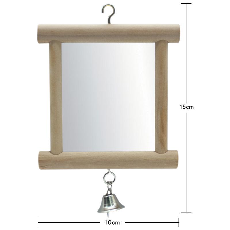 

Набор зеркало и жердочка для птиц: Игрушка для попугая для балкона и клетки