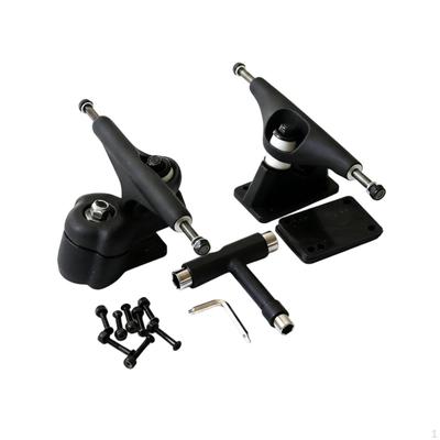 Skateboard Surf-Style Bridge Assembly Kit Matte Black