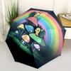 1pc Mushroom Snail Automatic Open/Close, Foldable Compact Umbrella with 8-Rib Shaft, Perfect Gift For Men And Women, Casual Style, Vibrant M