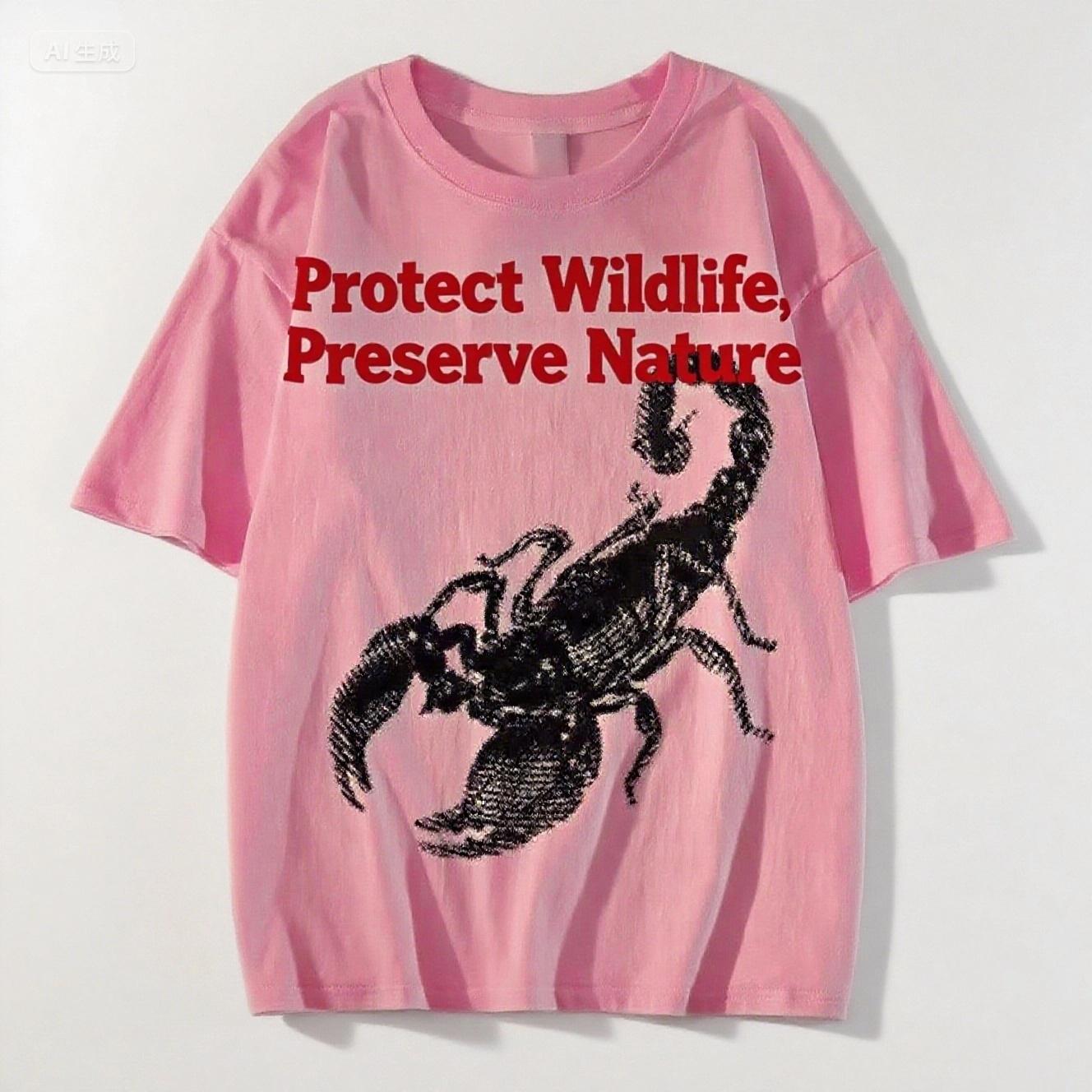 

2025 American Devil Style Printed Short-sleeved Summer Casual Fashion Top Crew Neck Cotton Cool Breathable T-shirt S