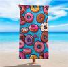 Tropical Fruit Print Beach Towel Large Soft Absorbent Towel  Watermelon Pineapple Lemon Print Quick-Dry Lightweight Towel