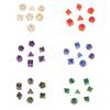 6 Colors Lot Of 7pcs Acrylic Dices Card Board Game Props Multi Sided Set