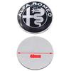 JNZSP1 1pcs 3D alfa romeo 40mm aluminum steer wheel emblem Sticker Car Steering Wheel Sticker Car Interior Emblem Car Accessories