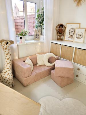 Modular Sofa for Kids - Soft Foam Building Blocks for Play, Aesthetic
