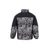 Lining Sports Basketball Series All-Over Print Zipper Stand Collar Long Sleeve Down Jacket Men Jacket Black AYMR065-1