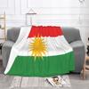 Kurdistan Flagge Decke Flanell Überwurfdecke Bett Sofa Bedruckte Leichte Tagesdecken