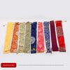 Xunjinji Fan Men Craft Double-Sided Silk Surface Folding Fan Bamboo Handle Bamboo Products Chinese Style Special Gift Du Fu