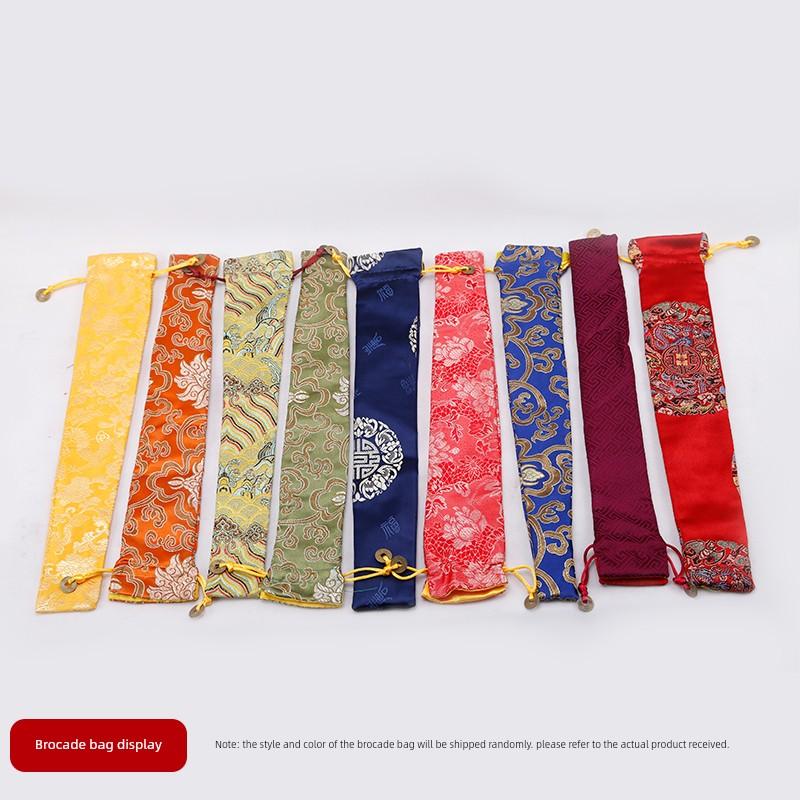 Xunjinji Fan Men Craft Double-Sided Silk Surface Folding Fan Bamboo Handle Bamboo Products Chinese Style Special Gift Du Fu