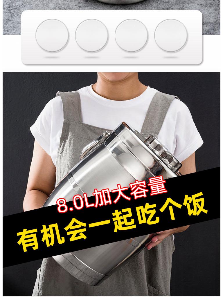 Doppellagige isolierte Edelstahl-Lunchbox – Trommelförmiges Bento für Schüler & Berufstätige.