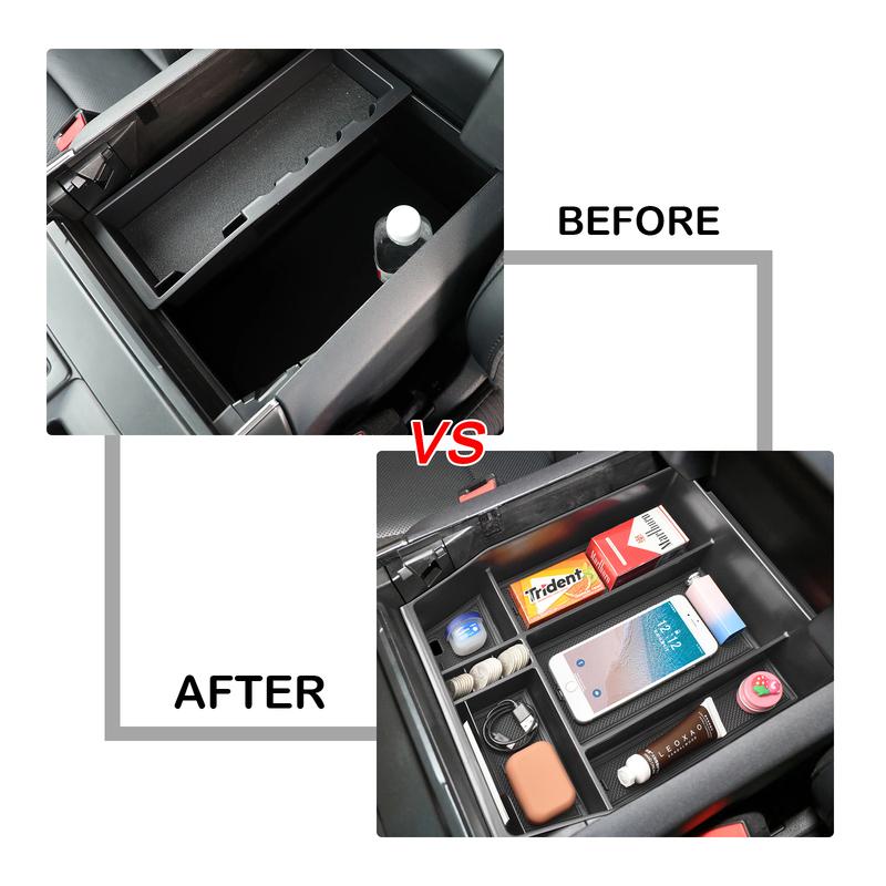 Center Console Organizer for Ford F150    2024 Armrest Car Storage ABS Accessories Storage ert Tray Secondary Box