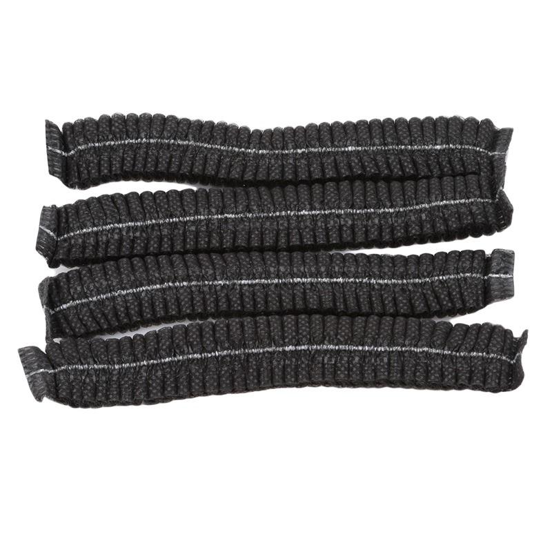 100PCS Disposable Bouffant Caps 21inch Hair Nets Head Cover Elastic Dust Hair Cap for Servic Sleeping Bath Shower Beauty Hotel