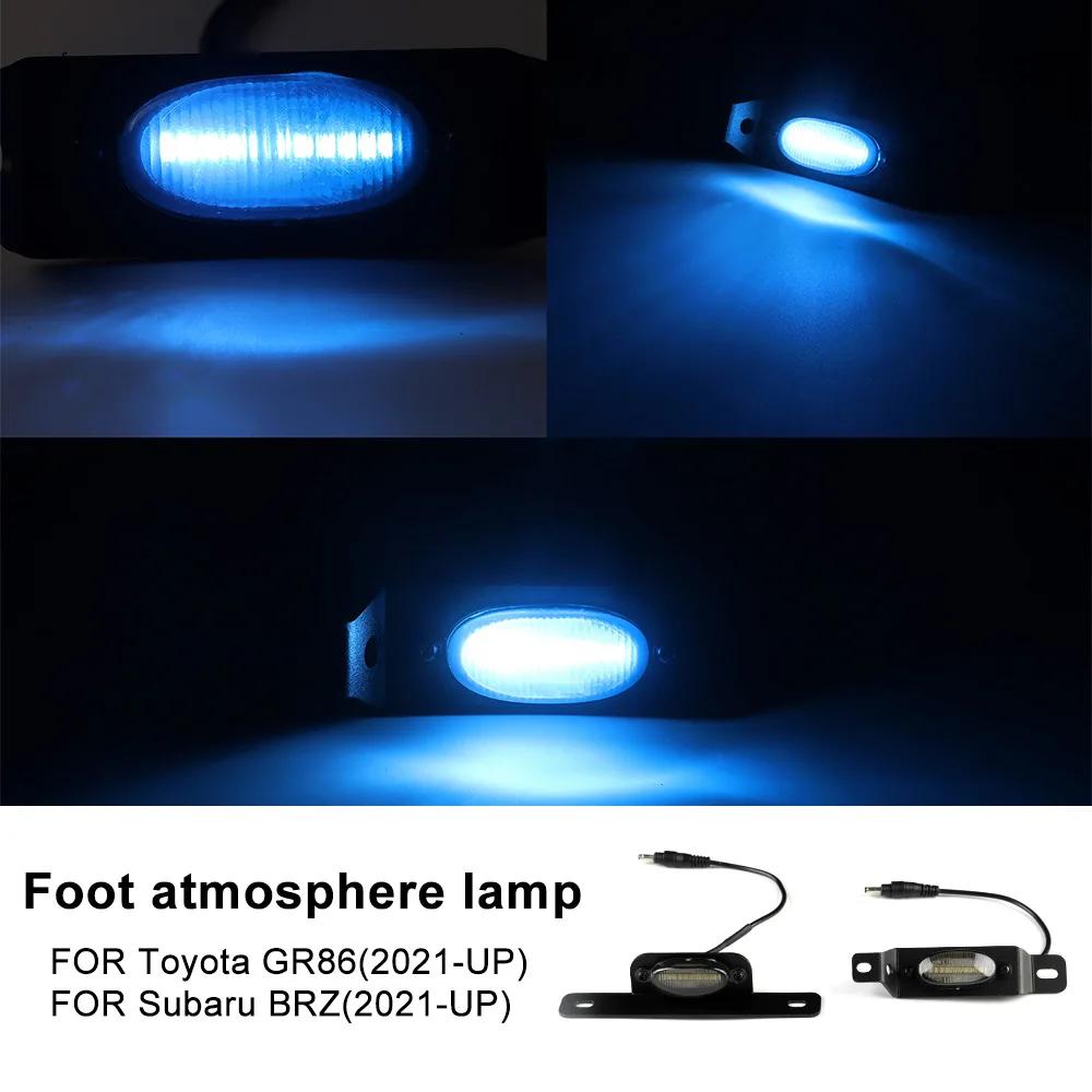

For Subaru BRZ Toyota GR86 ZN8 2024 2025 LED Car Interior Ambient Foot Light Auto Atmosphere Decorative Lamp 2PCS Type A
